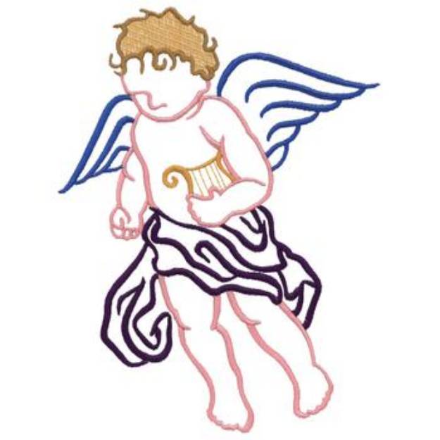 Picture of Cherub Machine Embroidery Design