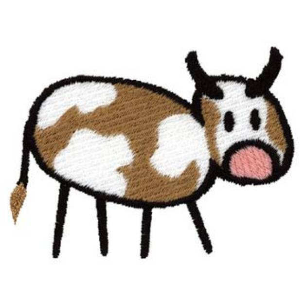 Picture of Cow Machine Embroidery Design