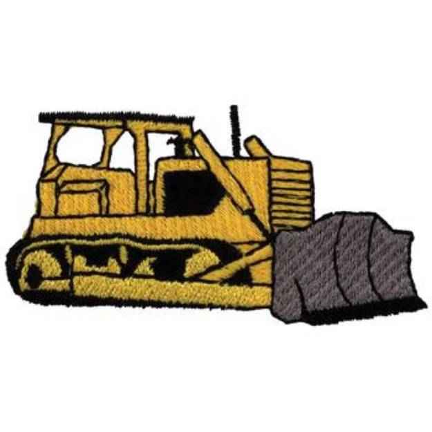 Picture of Bulldozer Machine Embroidery Design