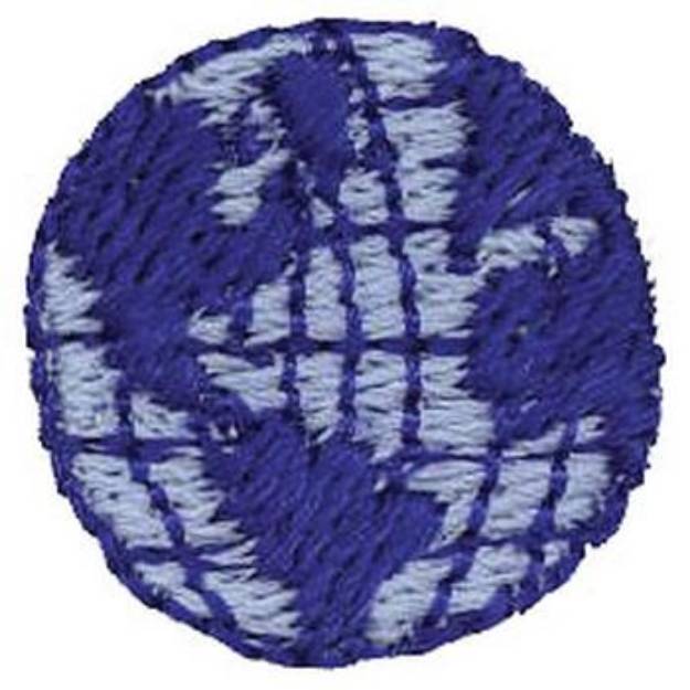 Picture of Globe Machine Embroidery Design