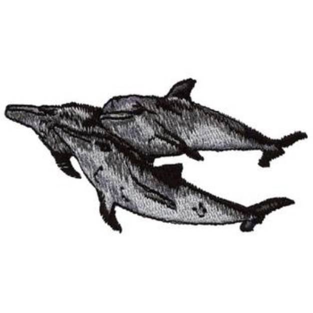 Picture of Dolphins Machine Embroidery Design