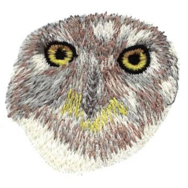 Picture of Owl Head Machine Embroidery Design