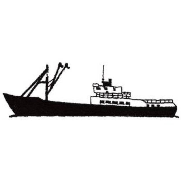 Picture of Lakeboat Machine Embroidery Design