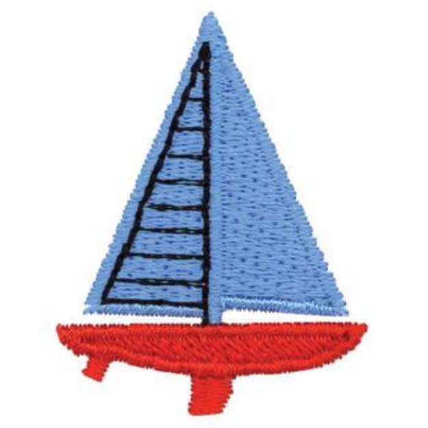 Picture of Sailboat Machine Embroidery Design