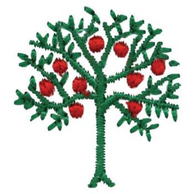 Picture of Apple Tree Machine Embroidery Design