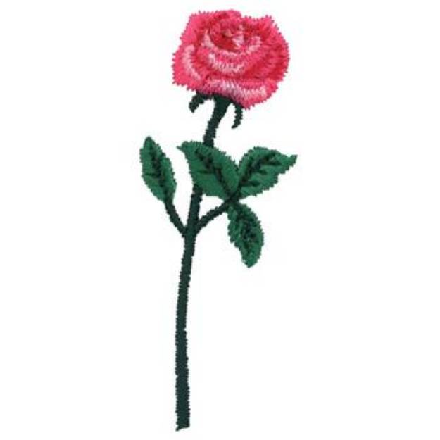 Picture of Rose Machine Embroidery Design