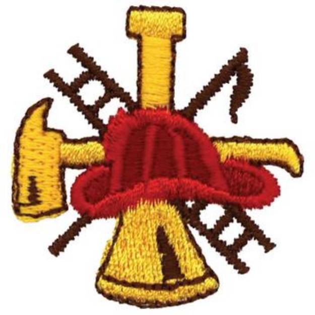 Picture of Firefighting Logo Machine Embroidery Design