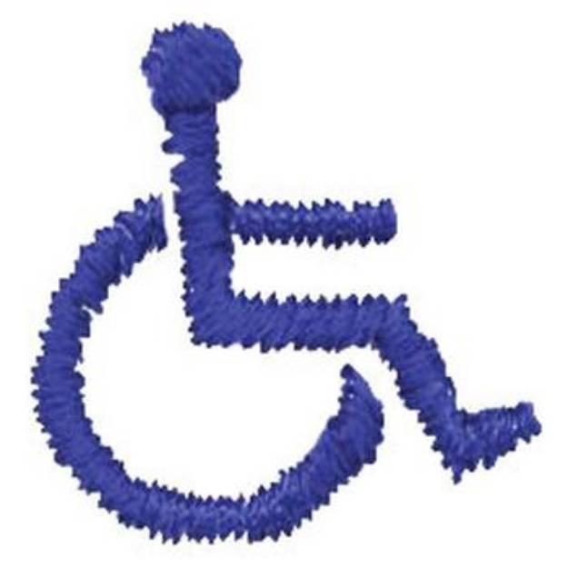 Picture of Handicapped Logo Machine Embroidery Design