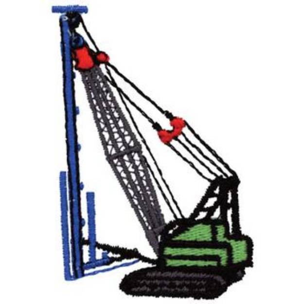 Picture of Pile Driver Machine Embroidery Design