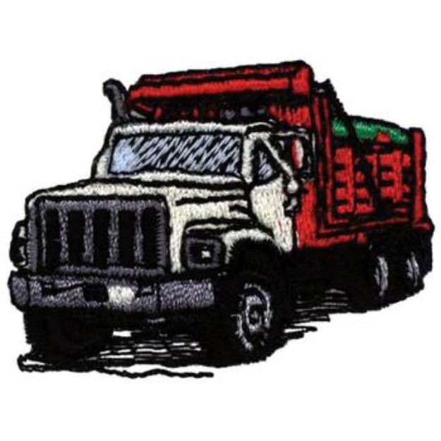 Picture of Dump Truck Machine Embroidery Design