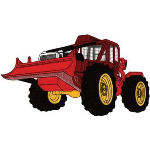 Picture of Tractor Machine Embroidery Design