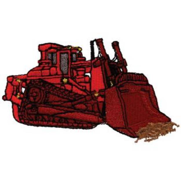 Picture of Bulldozer Machine Embroidery Design