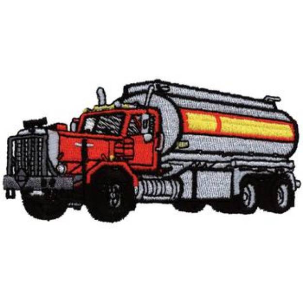 Picture of Tanker Truck Machine Embroidery Design