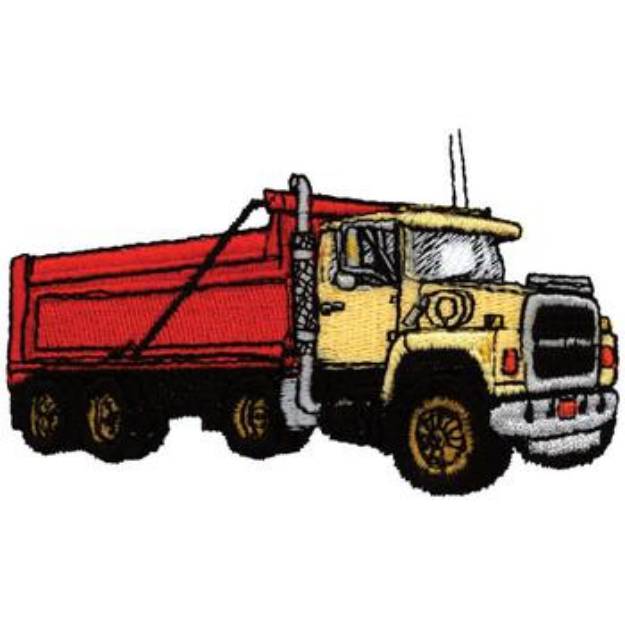 Picture of Dump Truck Machine Embroidery Design