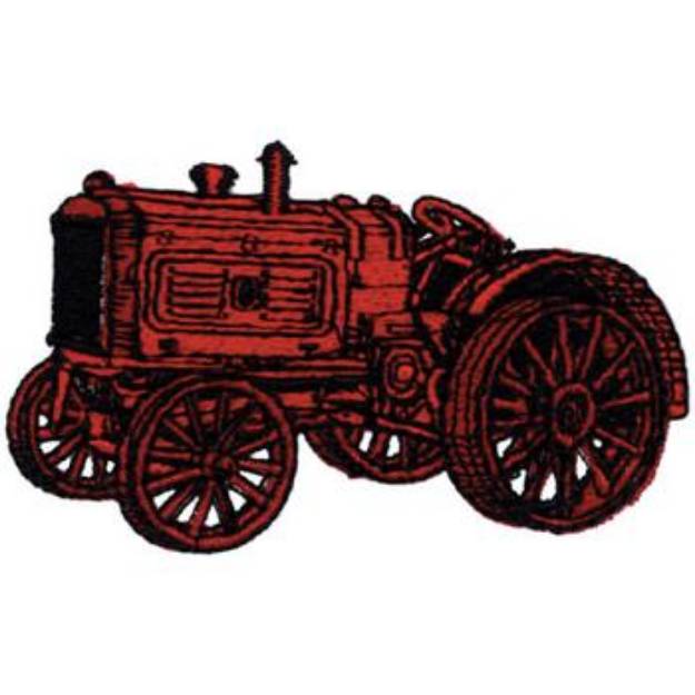 Picture of Tractor Machine Embroidery Design