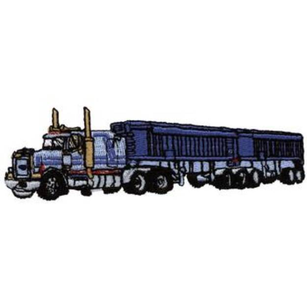 Picture of Transport Truck Machine Embroidery Design