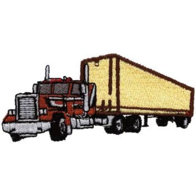 Picture of Transport Truck Machine Embroidery Design