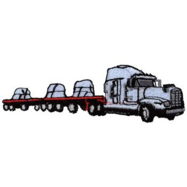 Picture of Transport Truck Machine Embroidery Design