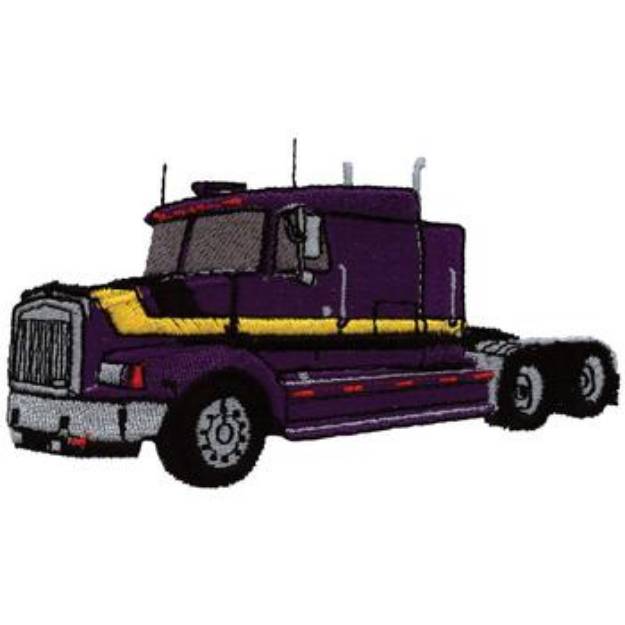 Picture of Semi Cab Machine Embroidery Design