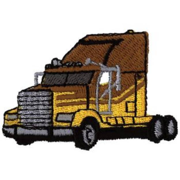 Picture of Truck Cab Machine Embroidery Design