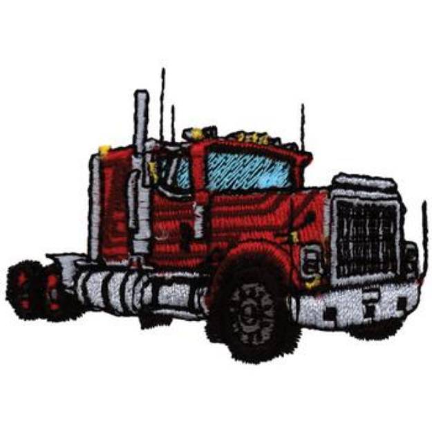 Picture of Truck Cab Machine Embroidery Design