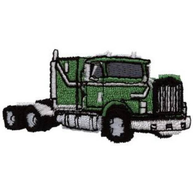 Picture of Truck with Sleeper Machine Embroidery Design