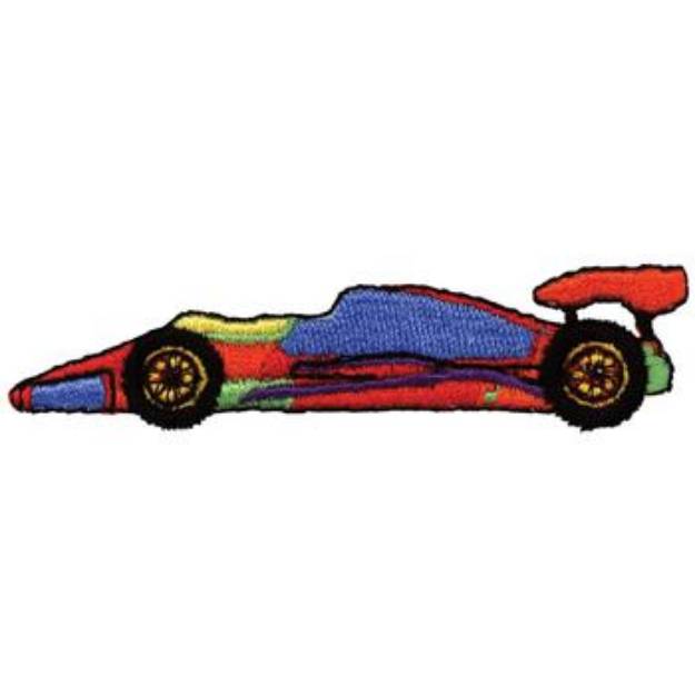 Picture of Race Car Machine Embroidery Design