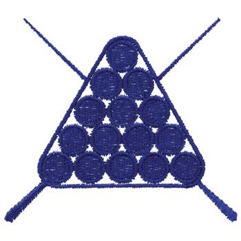 Billiards Machine Embroidery Design