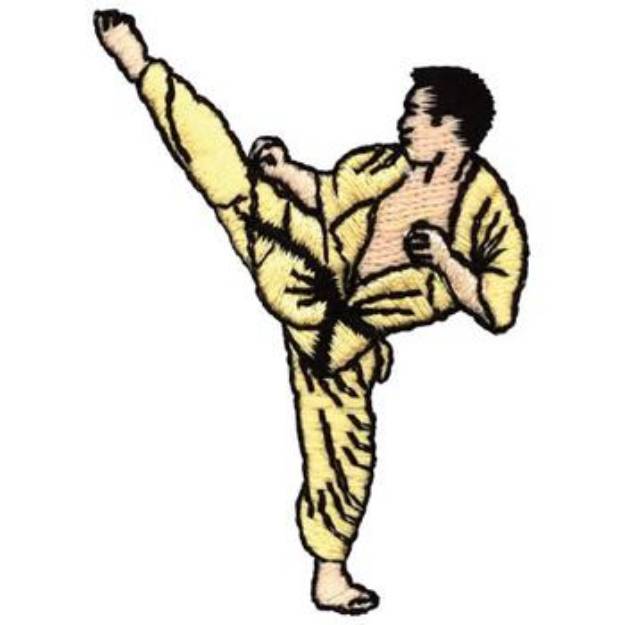 Picture of Karate Kicker Machine Embroidery Design