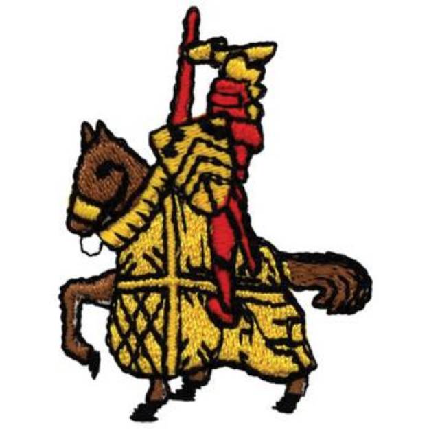 Picture of Knight On Horse Machine Embroidery Design