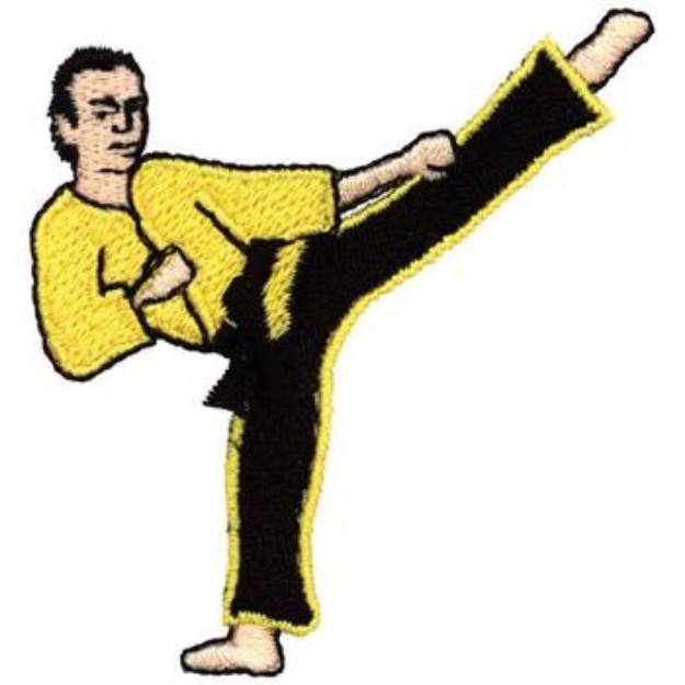 Picture of Karate Machine Embroidery Design