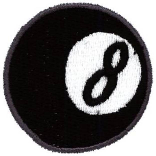 Picture of Eight Ball Machine Embroidery Design