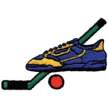 Street Hockey Machine Embroidery Design