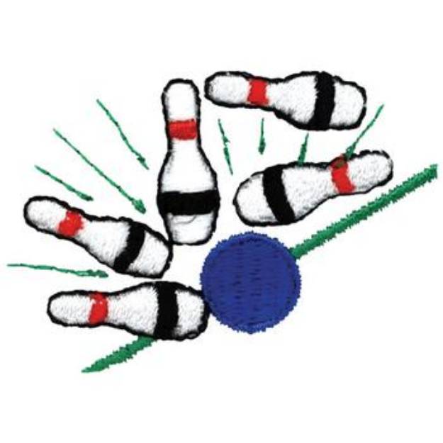 Picture of Bowling Machine Embroidery Design