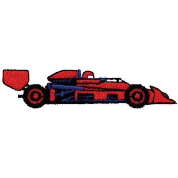 Picture of Race Car Machine Embroidery Design