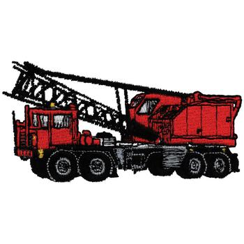 Truck And Crane Machine Embroidery Design