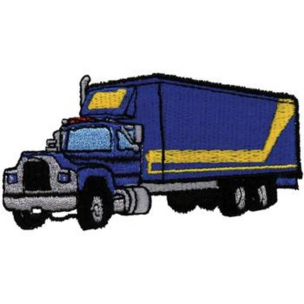 Picture of Tractor Trailer Machine Embroidery Design