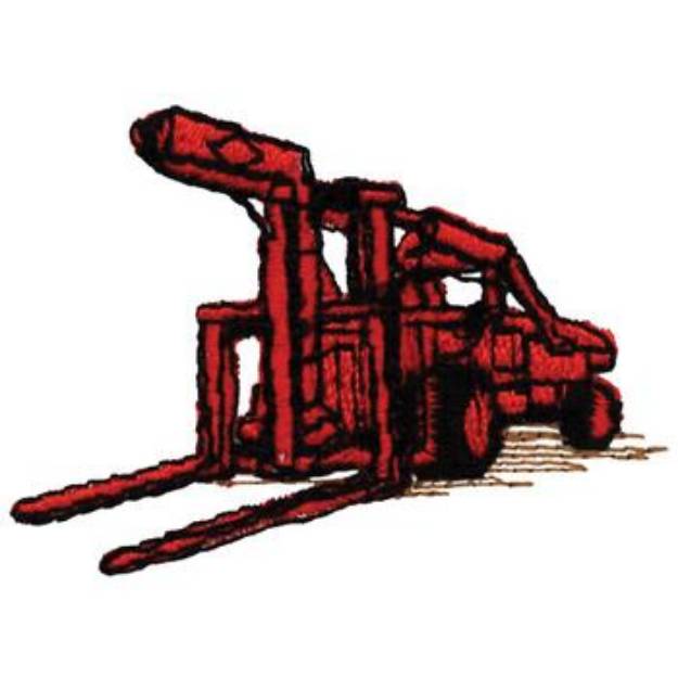 Picture of Forklift Machine Embroidery Design