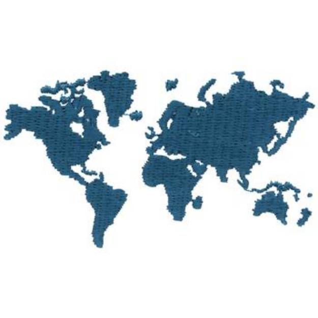 Picture of Continents Machine Embroidery Design