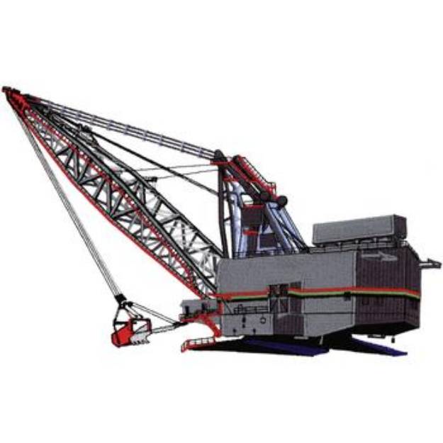 Picture of Dragline Machine Embroidery Design