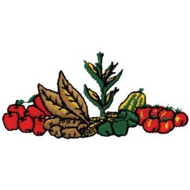 Picture of Fruits And Vegetables Machine Embroidery Design