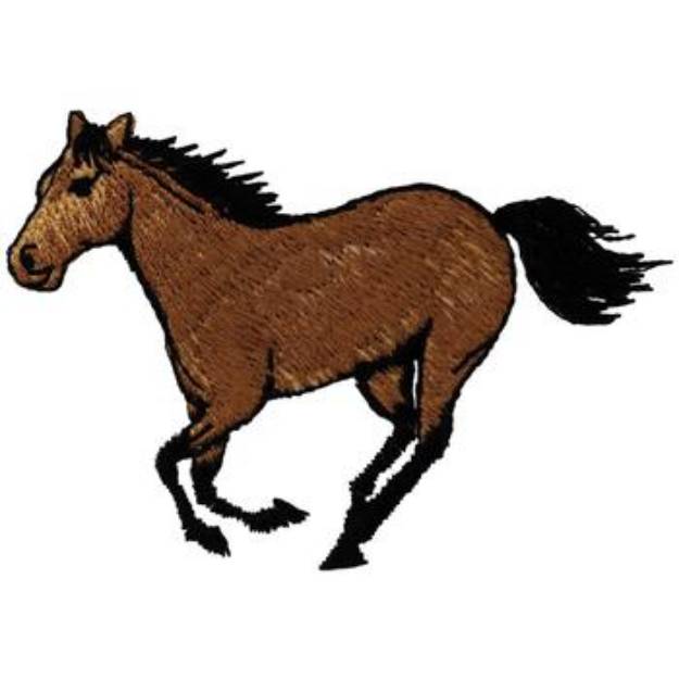 Picture of Running Horse Machine Embroidery Design