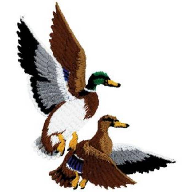 Picture of Ducks Machine Embroidery Design