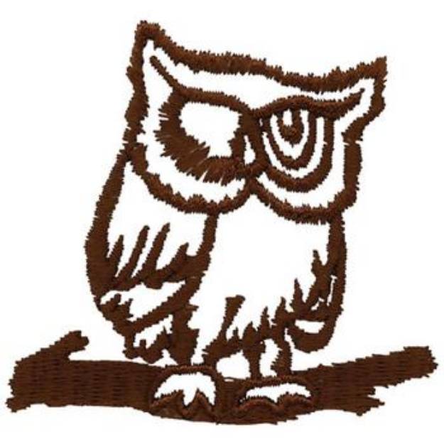 Picture of Winking Owl Machine Embroidery Design