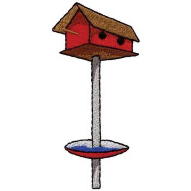 Picture of Birdhouse Machine Embroidery Design