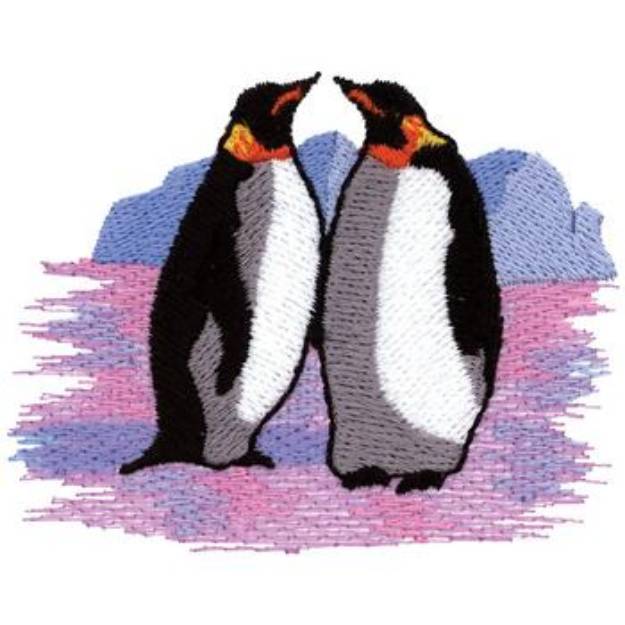 Picture of Penguins Machine Embroidery Design