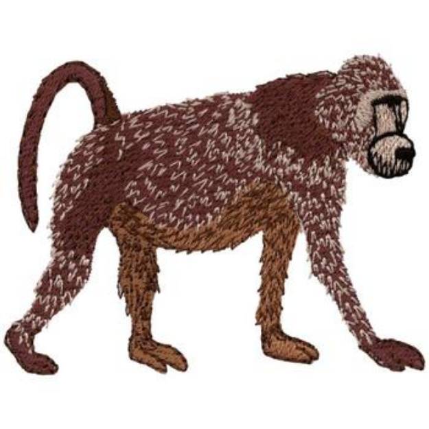 Picture of Baboon Machine Embroidery Design