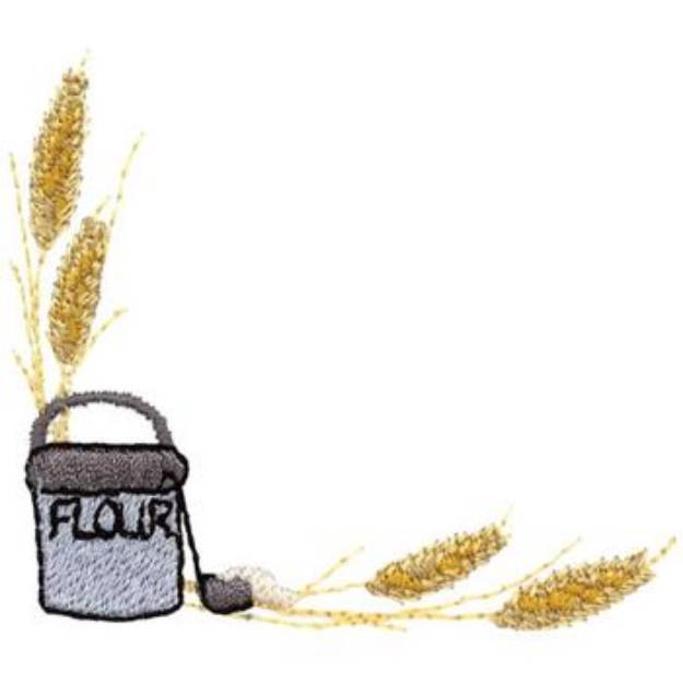 Picture of Wheat Corner Machine Embroidery Design