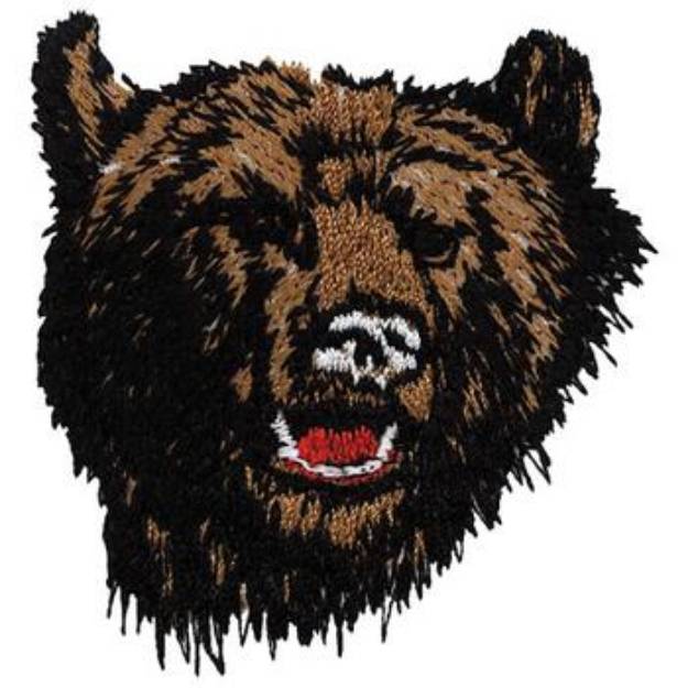 Picture of Bear Head Machine Embroidery Design