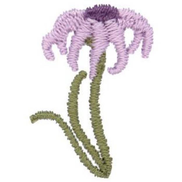 Picture of Purple Flower Machine Embroidery Design